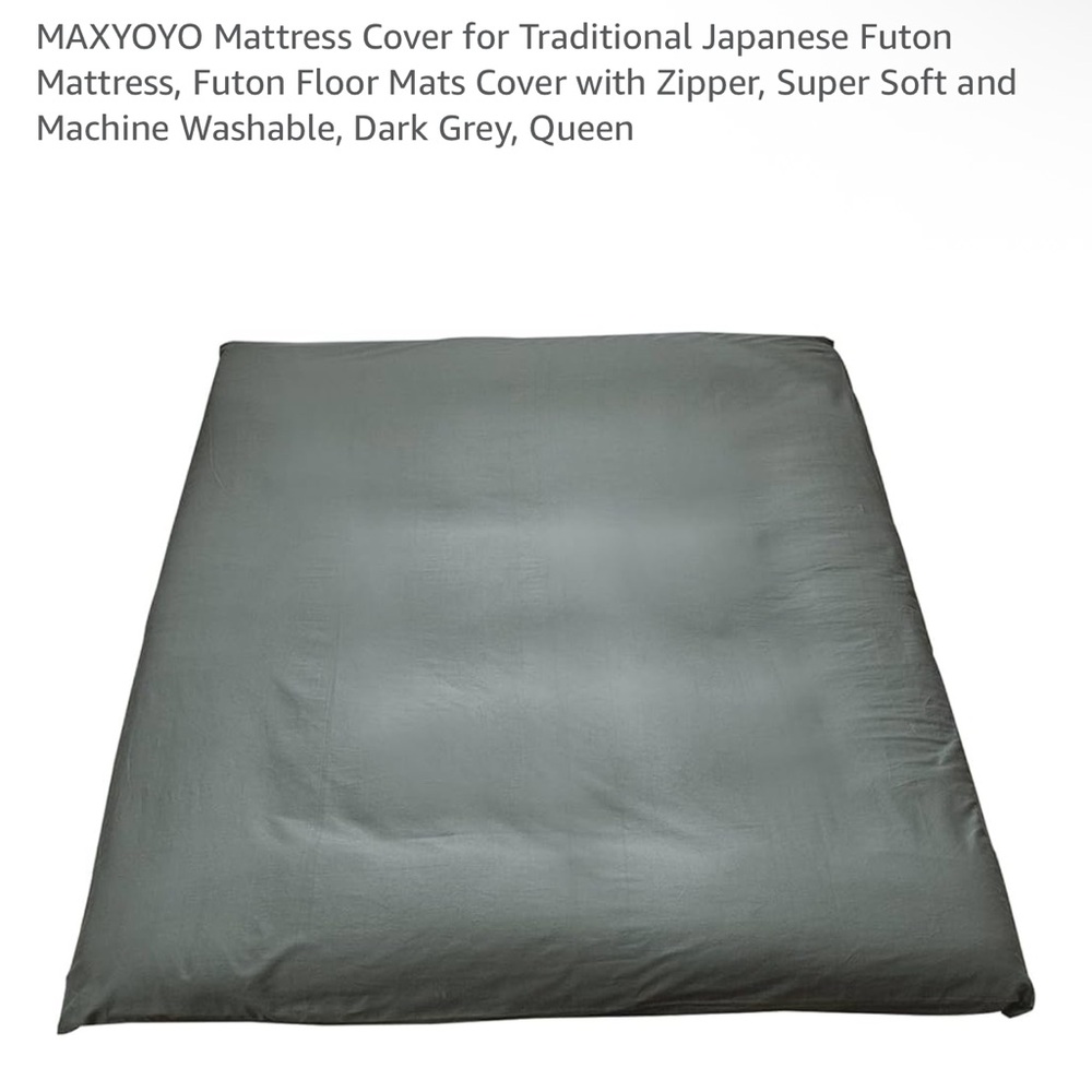 Dark Grey Futon Mattress Cover